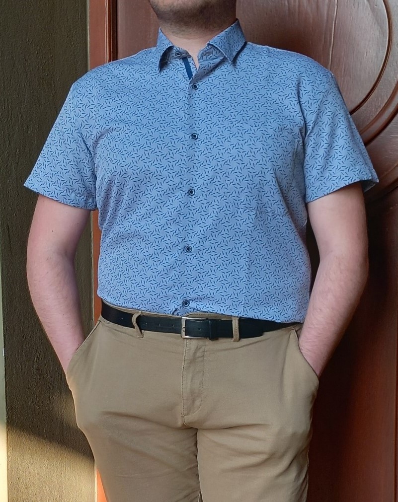 koszula meska szara regular